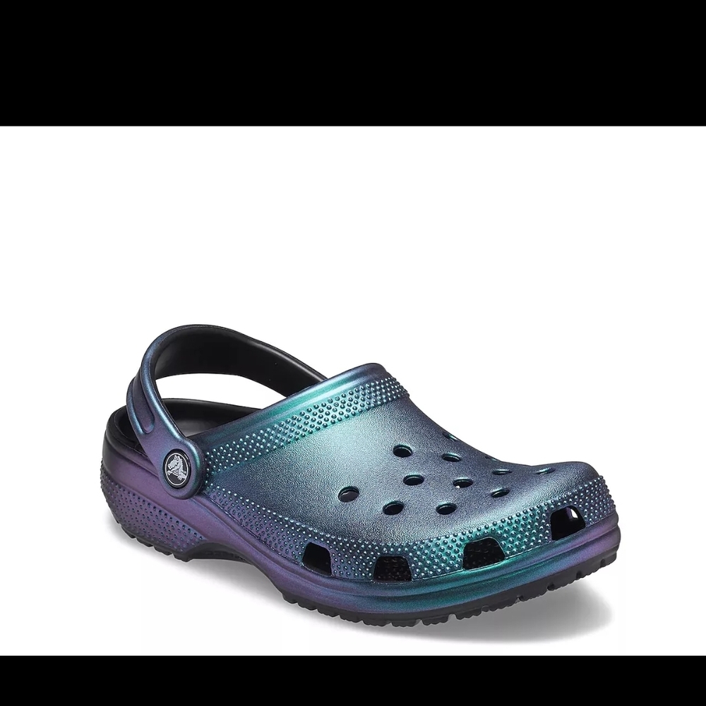 CROCS PRIZMATIC ICONIC AMAZING Iridescent CLOGS SANDALS W7